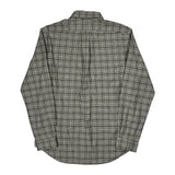 Slim Fit Ralph Lauren Checked Shirt - Large Grey Cotton