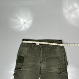 Carhartt Cargo Trousers - 36W 32L Green Cotton