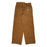 Age 12 Carhartt Double Knee Carpenter Pants - Largew 30L Brown Cotton