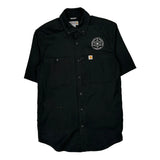 Carhartt Short Sleeve Shirt - Small Black Cotton
