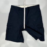 Dickies Cargo Shorts - 38W 11L Navy Cotton