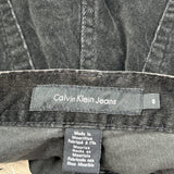 Calvin Klein Jeans Cord Trousers - 32″ Waist Black Corduroy