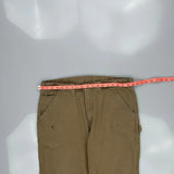 Carhartt Double Knee Carpenter Trousers - 38W 32L Khaki Cotton
