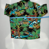 Diamond Head Graphic Hawaiian Shirt - Large Multicoloured Cotton