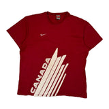 Canada Nike Graphic T-Shirt - XL Red Cotton