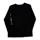 Age 14-16 Carhartt Spellout Long Sleeve T-Shirt - Large Black Cotton