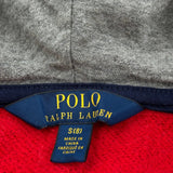 Age 8 Polo By Ralph Lauren Spellout Hoodie - Small Red Cotton