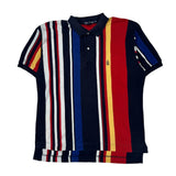 Nautica Striped Polo Shirt - Medium Multicoloured Cotton