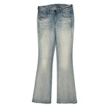 Diesel Flared Jeans - 30W UK 8 Light Wash Cotton