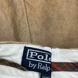 Cord Polo By Ralph Lauren Shorts - 25W UK 8 Brown Cotton