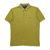 Tommy Hilfiger Slim Fit Polo Shirt - XL Yellow Cotton
