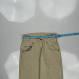 Lee Carpenter Trousers - 30W 31L Beige Cotton