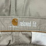 Carhartt Cargo Pants - 34W 32L Beige Cotton