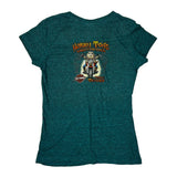 Horny Toad Harley Davidson Graphic T-Shirt - Medium Green Polyester