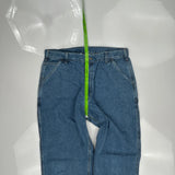 Carhartt Double Knee Carpenter Pants - 36W 34L Blue Cotton