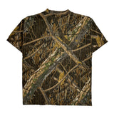 Shadow Branch Brand Camo Mossy Oak Camo T-Shirt - Large Camo Cotton Blend
