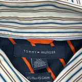 Tommy Hilfiger Striped Shirt - Large Multicoloured Cotton