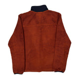 The North Face Fleece Jacket - Large Orange Polyester