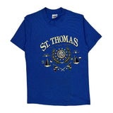 St. Thomas U.S. Virgin Islands Tee Jays Graphic T-Shirt - Medium Blue Cotton Blend