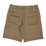 Tommy Hilfiger Pinstripe Chino Shorts - 34W 10L Beige Cotton