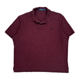 Polo By Ralph Lauren Polo Shirt - Large Burgundy Cotton