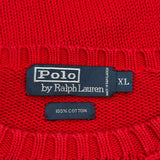 Polo By Ralph Lauren Sweater - XL Red Cotton