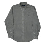 Ralph Lauren Striped Shirt - XL Black & White Cotton