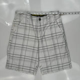 Lee Checked Shorts - 28W 9L Gray Cotton