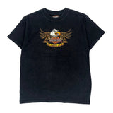 Harley Davidson Graphic T-Shirt - Medium Black Cotton