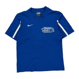 Age 12 Union Soccer League Nike Football Shirt - Medium Blue Polyester