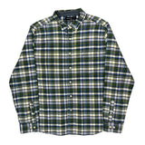 Nautica Checked Shirt - XL Blue Cotton