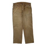 Dickies Carpenter Trousers - 32W 30L Brown Cotton
