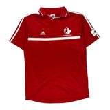 Plessisville Adidas Football Shirt - Medium Red Polyester