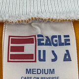 Single Stitch Sluggers & Putters Eagle USA Polo Shirt - Medium Yellow Cotton