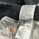 501 Levis Jeans - 30W 29L Black Cotton