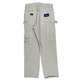 Dickies Carpenter Trousers - 30W 32L Cream Cotton