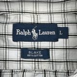 Blake Shirt Ralph Lauren Checked Shirt - Large White Cotton
