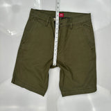 Levis Chino Shorts - 29W 10L Green Cotton