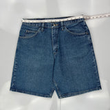 Wrangler Denim Shorts - 33W 10L Blue Cotton