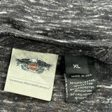 Harley Davidson Graphic T-Shirt - XL Gray Polyester Blend