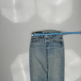 501 Levis Jeans - 27W 29L Light Wash Denim
