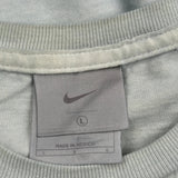 Just Do It Nike T-Shirt - Large Grey Cotton