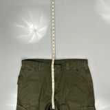 Carhartt Cargo Trousers - 38W 32L Green Cotton