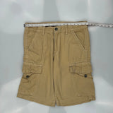 True Religion Cargo Shorts - 36W 12L Khaki Cotton