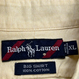 Ralph Lauren Shirt - XL Yellow Cotton