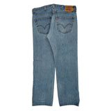 501 Levis Jeans - 36W 31L Light Wash Cotton
