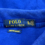Polo By Ralph Lauren Slim Fit Polo Shirt - XL Blue Cotton