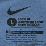 Rays Baseball Nike Graphic T-Shirt - Large Blue Cotton