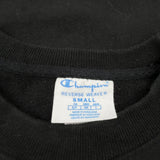 Reverse Weave Champion Sweatshirt - Small Black Cotton