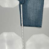 Hip Hop Three Denim Shorts - 34W 14L Blue Cotton